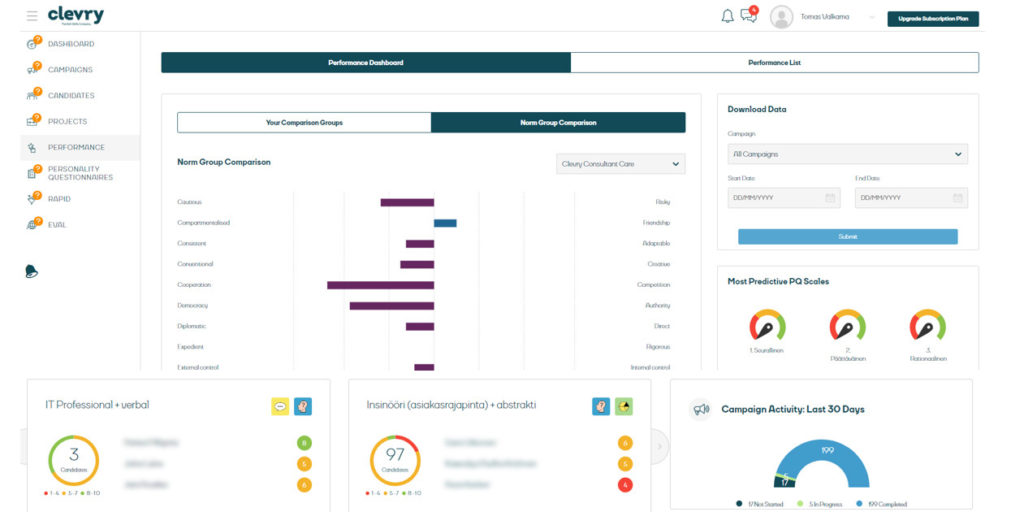 The Soft Skills Platform for matching and recruiting - Clevry