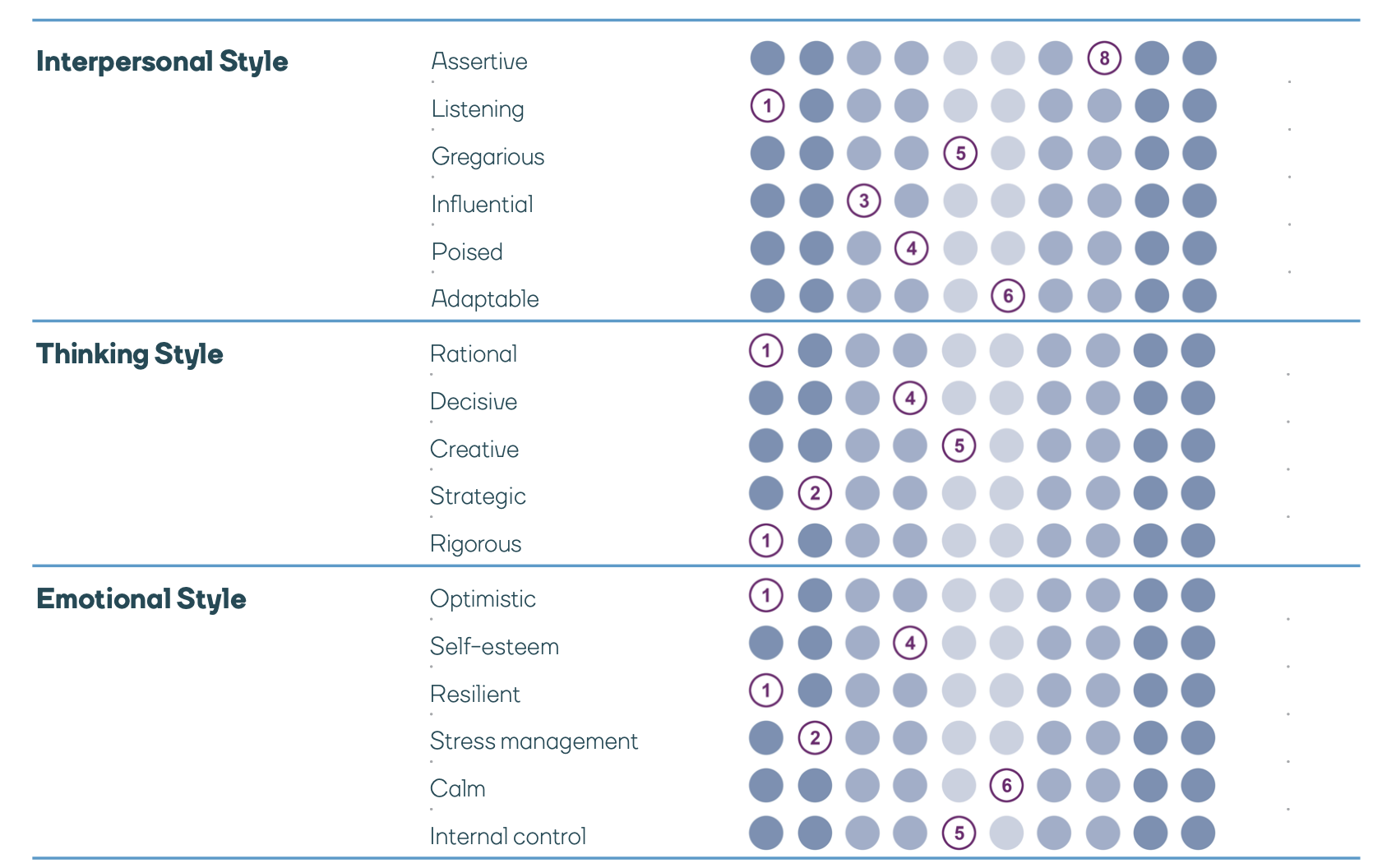 Insights report - profile summary