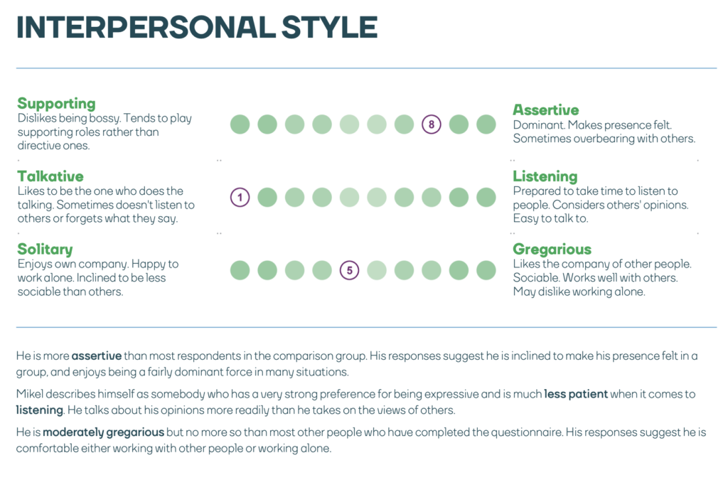 Insights report - response style