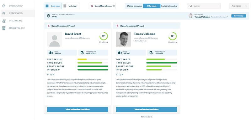 Recruitment agency psychometric tests