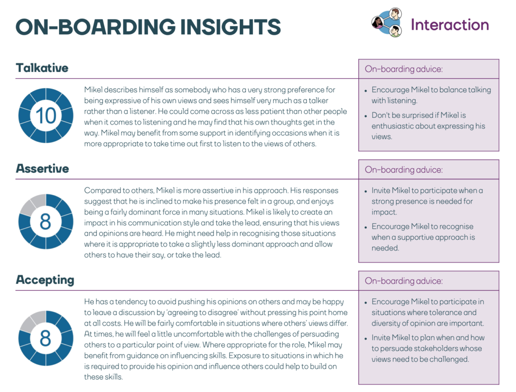 Onboarding report - insights