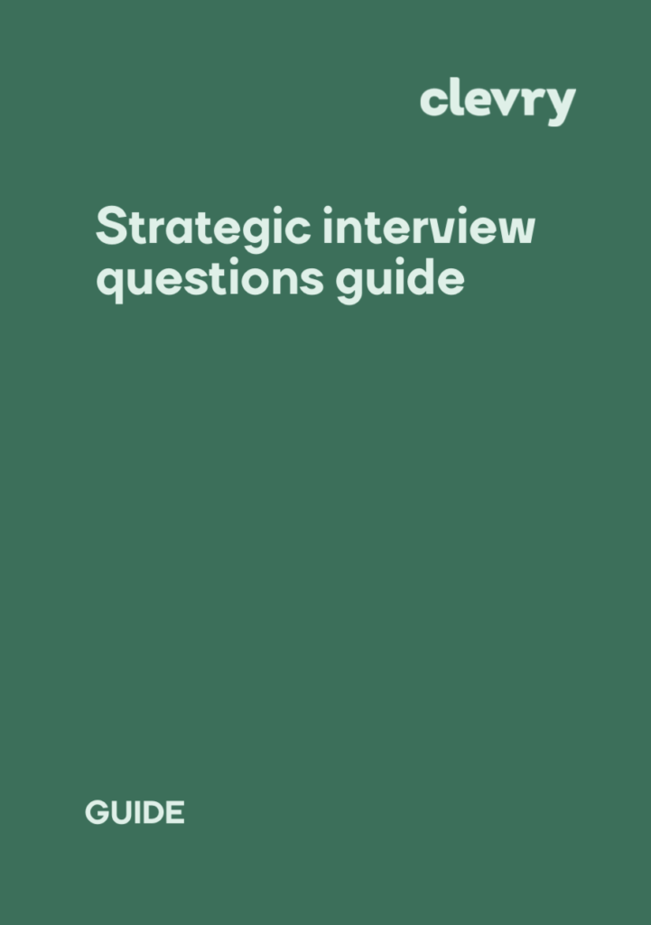 Strategic interview questions guide